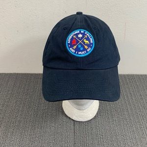 Adventure is Calling and I must Go Baseball Hat Unisex Adjustable Navy Blue Cap